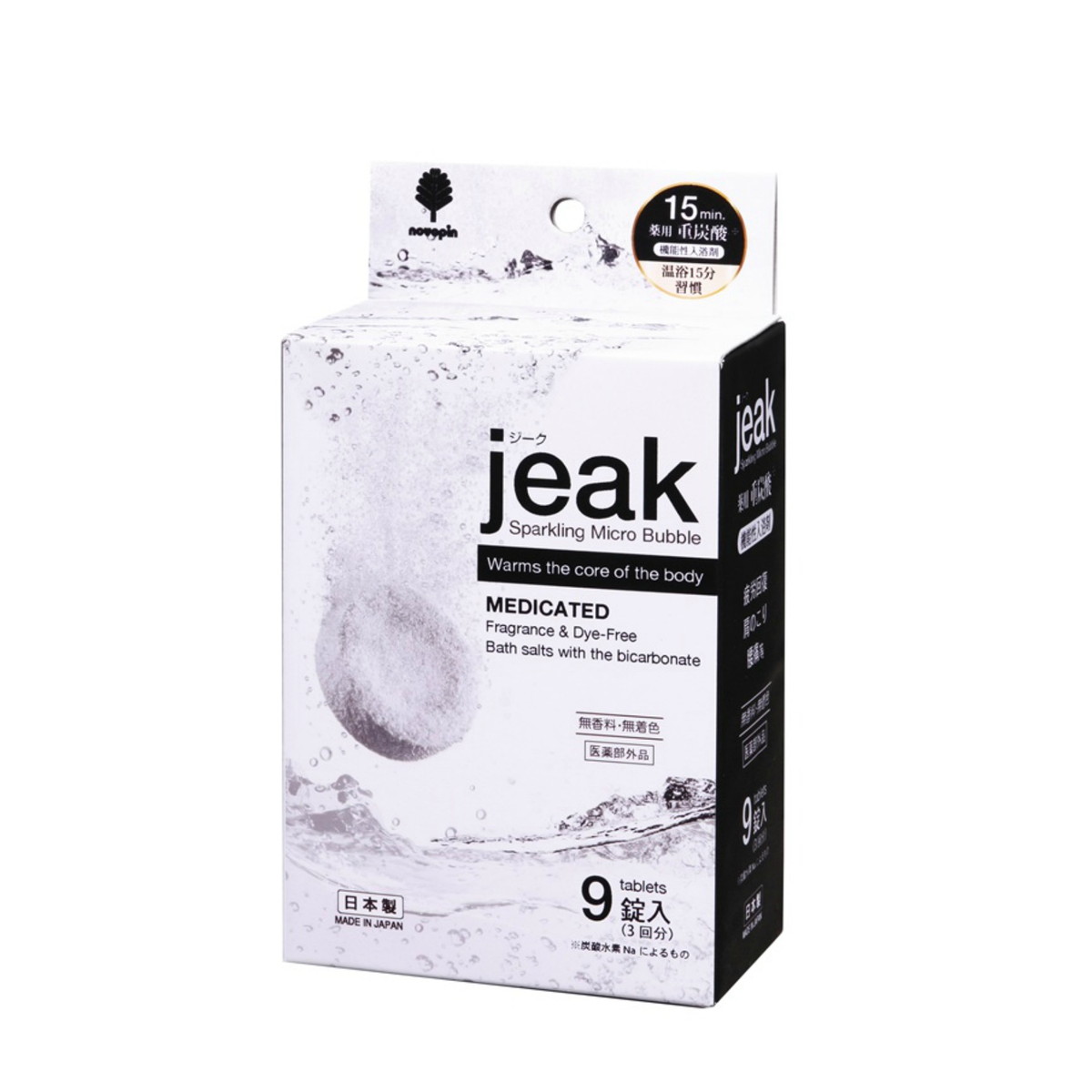 【送料込・まとめ買い×40個セット】紀陽除虫菊 ノボピン 薬用 重炭酸 jeak ジーク 9錠 機能性入浴剤 20,113円