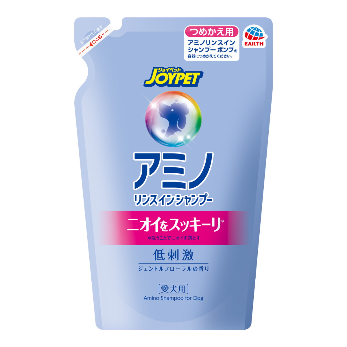 【送料込・まとめ買い×20個セット】アース・ペット ジョイペット アミノ リンスインシャンプー つめかえ用 愛犬用 400mL