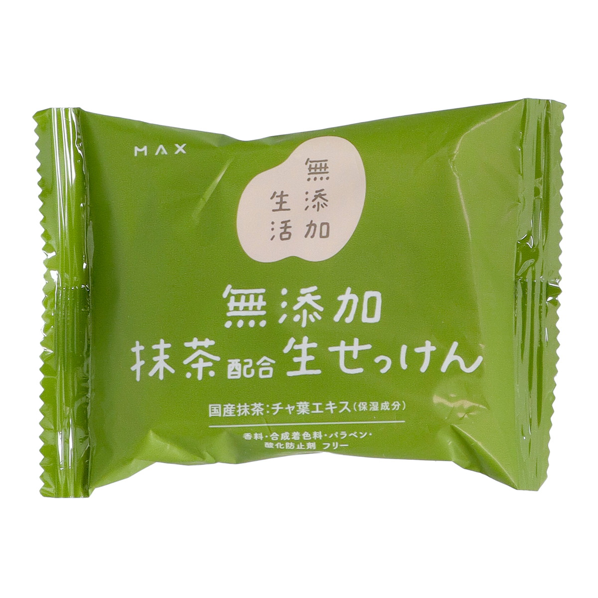 【送料込・まとめ買い×50個セット】無添加生活 無添加 抹茶配合 生せっけん 80g マックス