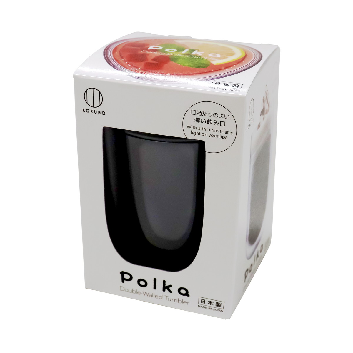 【送料込・まとめ買い×36個セット】小久保工業所 KOKUBO Polka グラス グレー タンブラー