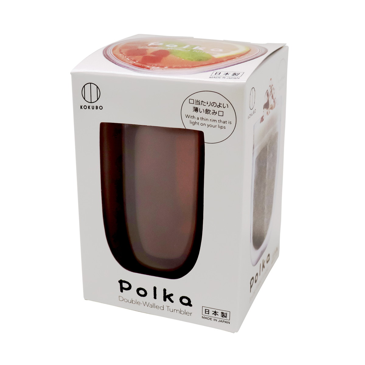【送料込・まとめ買い&times;36個セット】小久保工業所 KOKUBO Polka グラス オレンジ タンブラー｜日用品＆生活雑貨の店「カットコ」