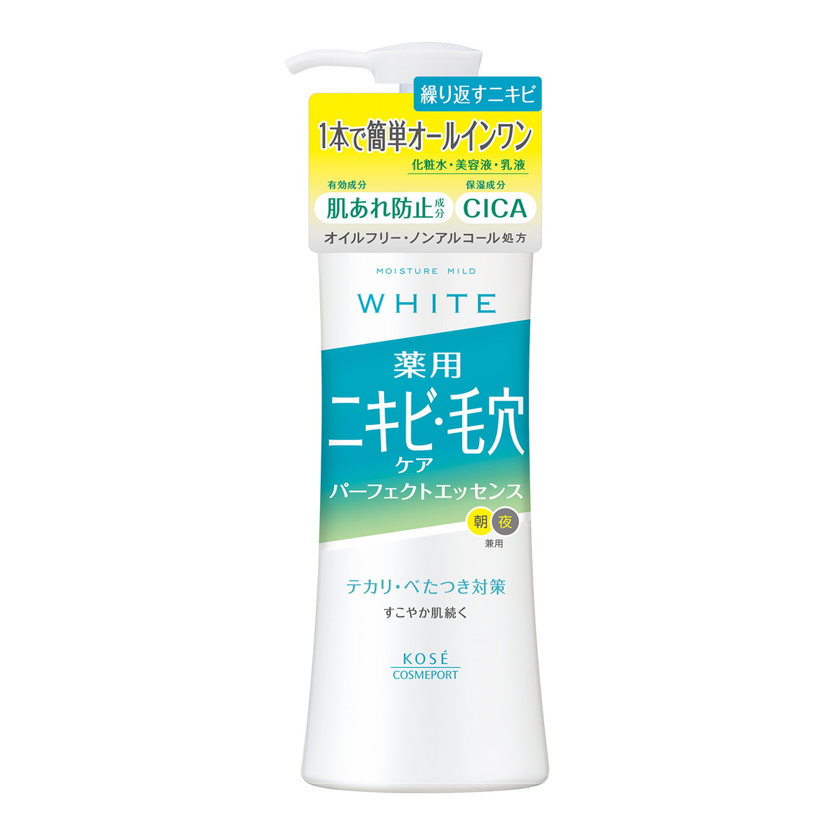 【送料込・まとめ買い×36個セット】モイスチュアマイルド ホワイト 薬用 アクネケア パーフェクトエッセンス 230ml オールインワン|日用品&生活雑貨の店「カットコ」