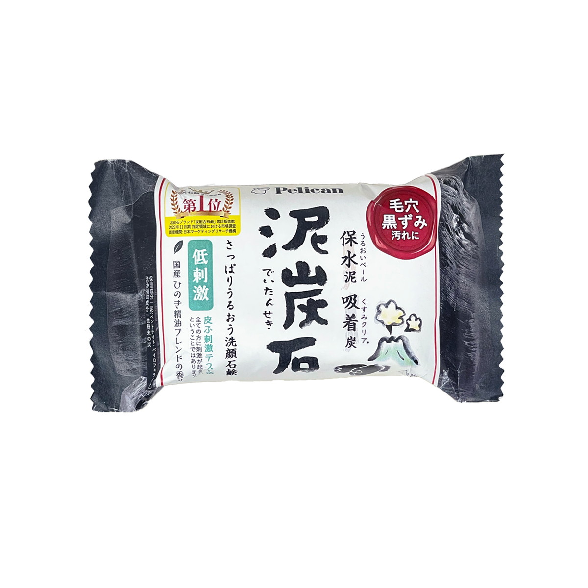 【送料込・まとめ買い×72個セット】ペリカン石鹸 泥炭石 100g 洗顔せっけん