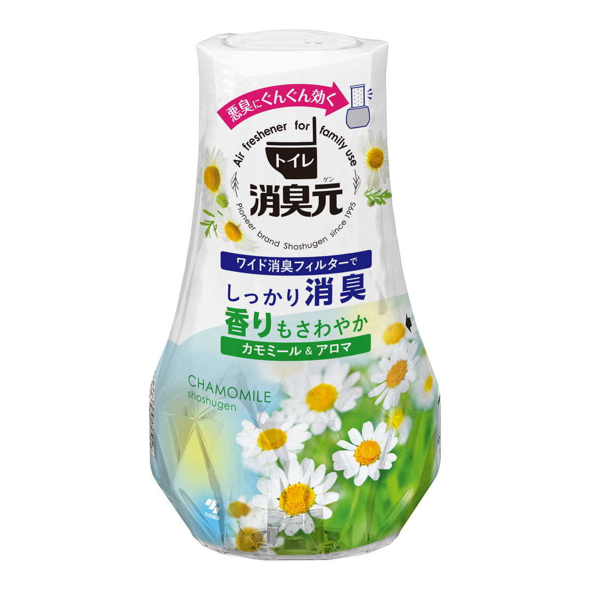 【送料込・まとめ買い×16個セット】小林製薬 トイレの消臭元 カモミール & アロマの香り 400mL