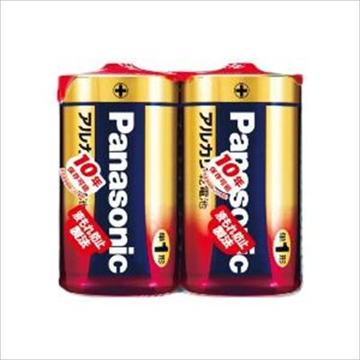 【送料込・まとめ買い×50個セット】 パナソニック Panasonic アルカリ乾電池 単1形 LR20XJ/2SE 2本パック