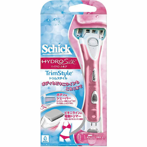 【送料込・まとめ買い×60個セット】 シック Schick ハイドロ シルク トリムスタイル ホルダー 替刃1コ付 1本