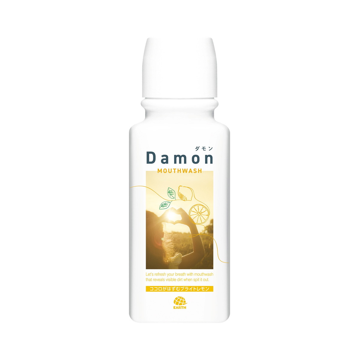 【送料込・まとめ買い&times;24個セット】アース製薬 ダモン Damon ブライトレモン 380mL マウスウォッシュ｜日用品＆生活雑貨の店「カットコ」