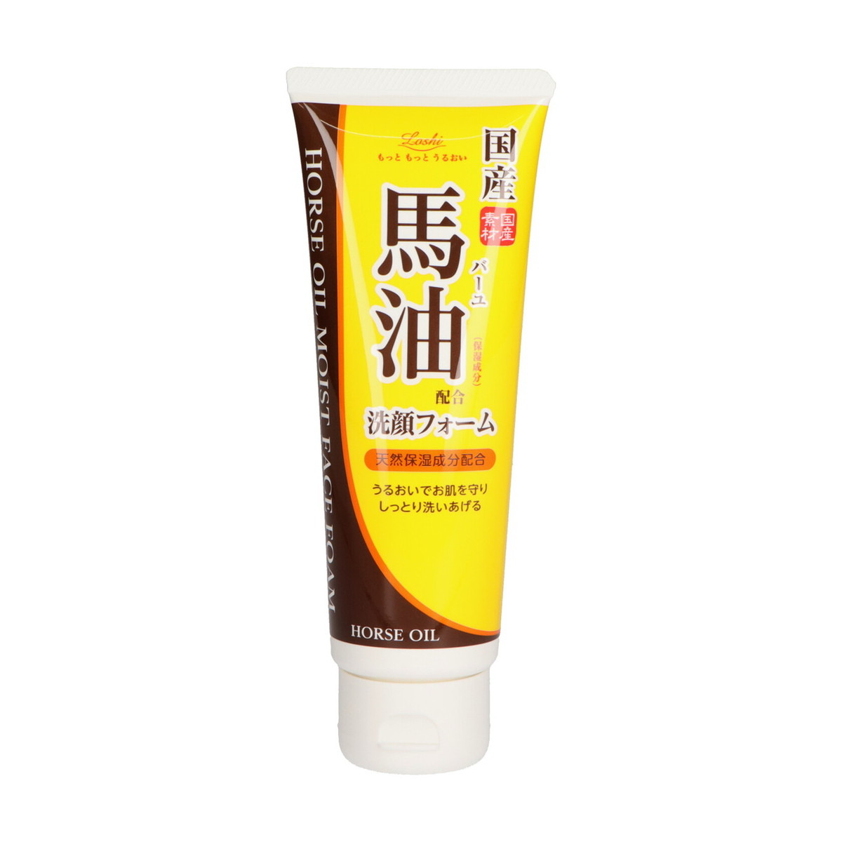 【送料込・まとめ買い×48個セット】 ロッシ モイストエイド 馬油洗顔フォーム 130g