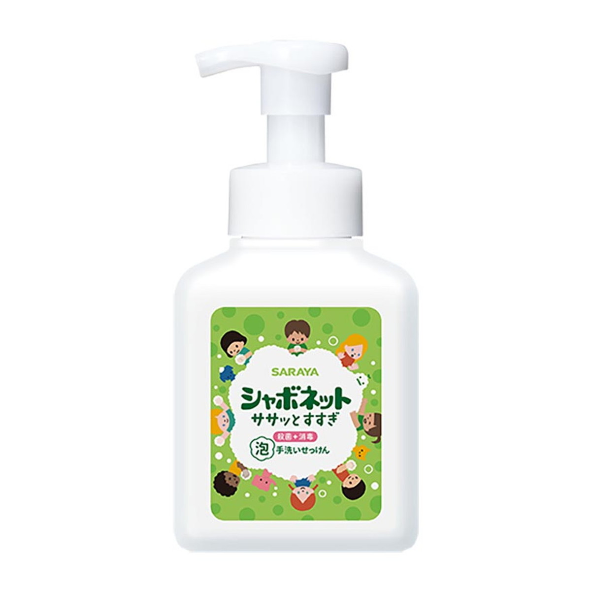 【送料込・まとめ買い×12個セット】サラヤ SARAYA シャボネットササッとすすぎ 500ml 本体 泡 手洗いせっけん