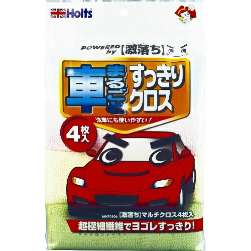 【送料込・まとめ買い×40個セット】 武蔵ホルト クルマの激落ちくん 激落ちマルチクロス 4枚入
