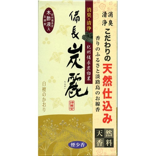【送料込・まとめ買い×80個セット】 梅薫堂 備長炭麗 白檀のかおり 100g