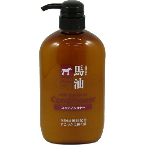 【送料込・まとめ買い×16個セット】 熊野油脂 馬油コンディショナー 600ml