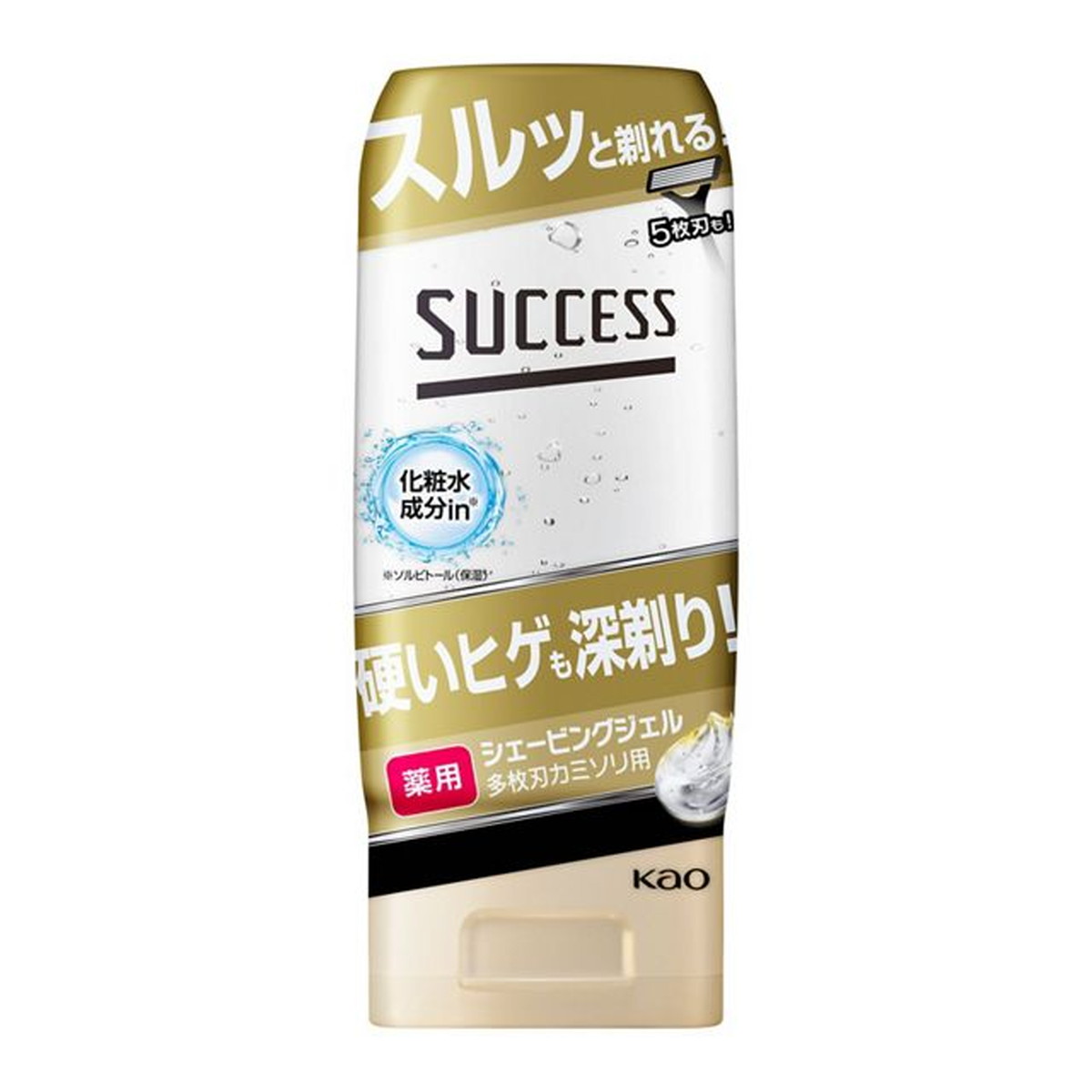 【送料込・まとめ買い×24個セット】花王 サクセス 薬用シェービングジェル 多枚刃カミソリ用 180g 11,823円