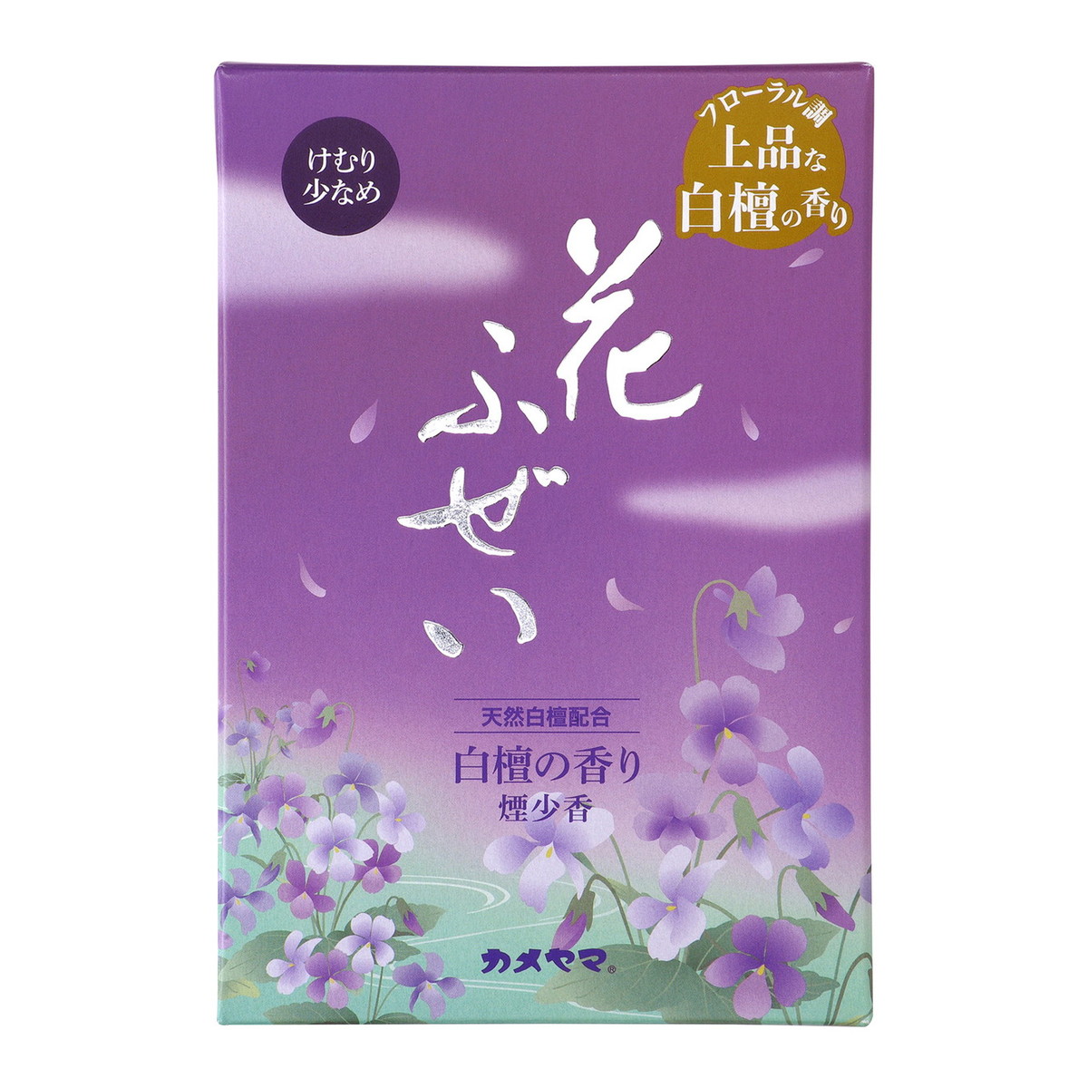 【送料込・まとめ買い×60個セット】 カメヤマ 花ふぜい 紫 煙少香 徳用大型 220g