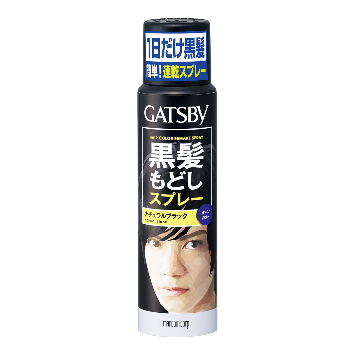 【送料込・まとめ買い×36個セット】 マンダム GATSBY ギャツビー ターンカラースプレー ナチュラルブラック 60g 15,461円