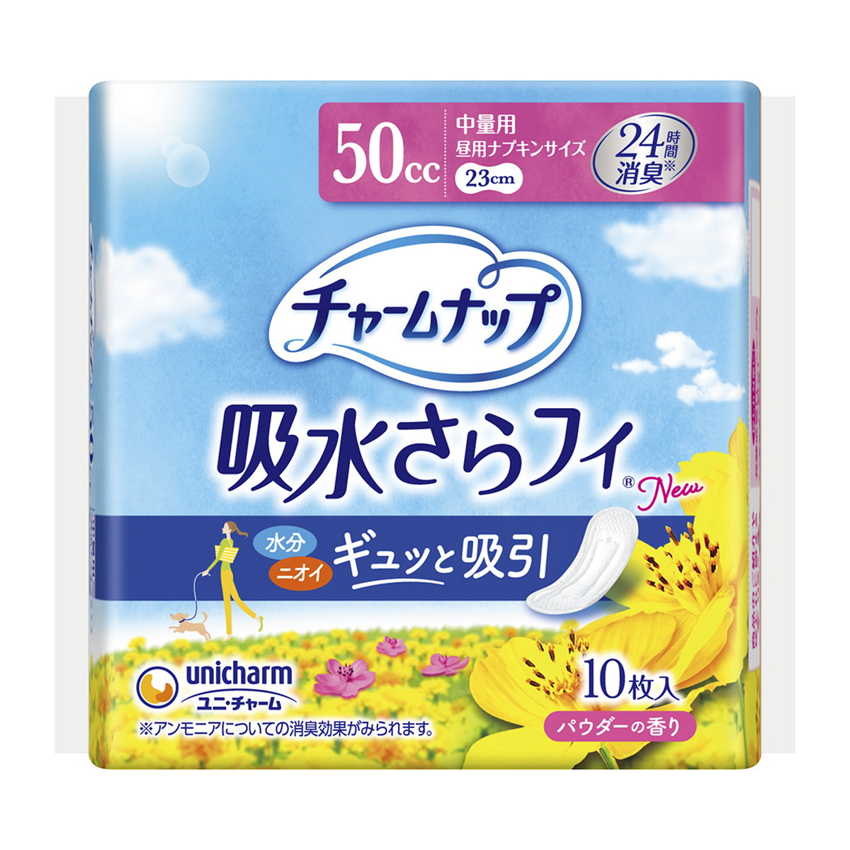 【送料込・まとめ買い×36個セット】 ユニ・チャーム チャームナップ 吸水サラフィ 中量用 10枚入|日用品&生活雑貨の店「カットコ」