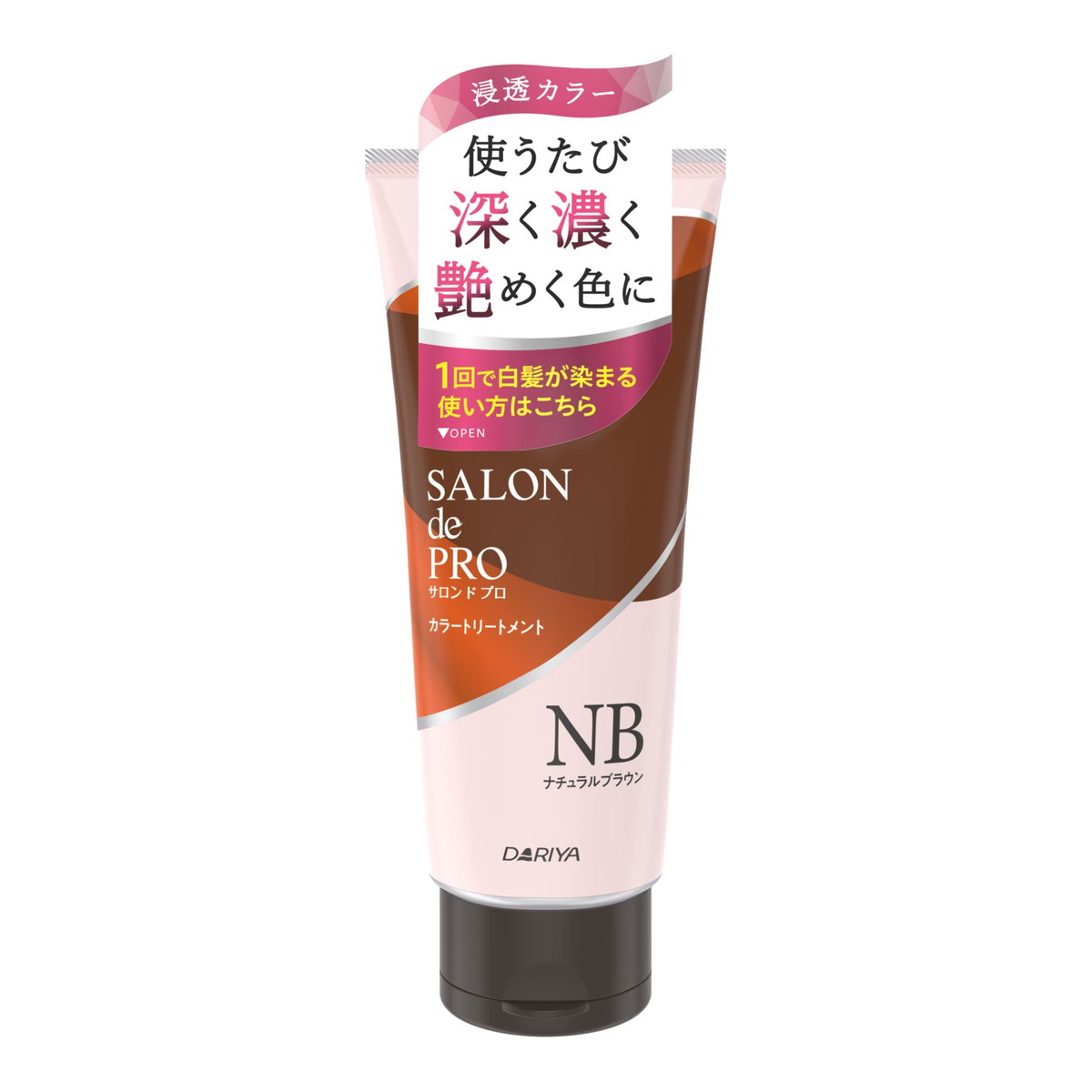 【送料込・まとめ買い×24個セット】ダリヤ サロンドプロ カラートリートメント ナチュラルブラウン 180g