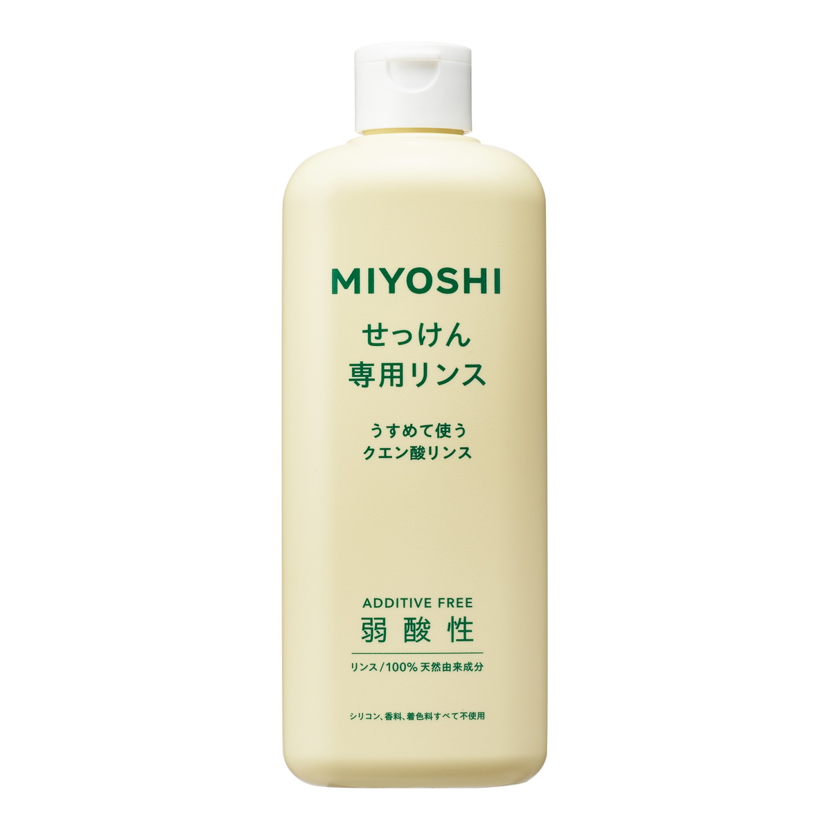 【送料込・まとめ買い×20個セット】 ミヨシ石鹸 ミヨシ 無添加せっけん専用リンス 350ml