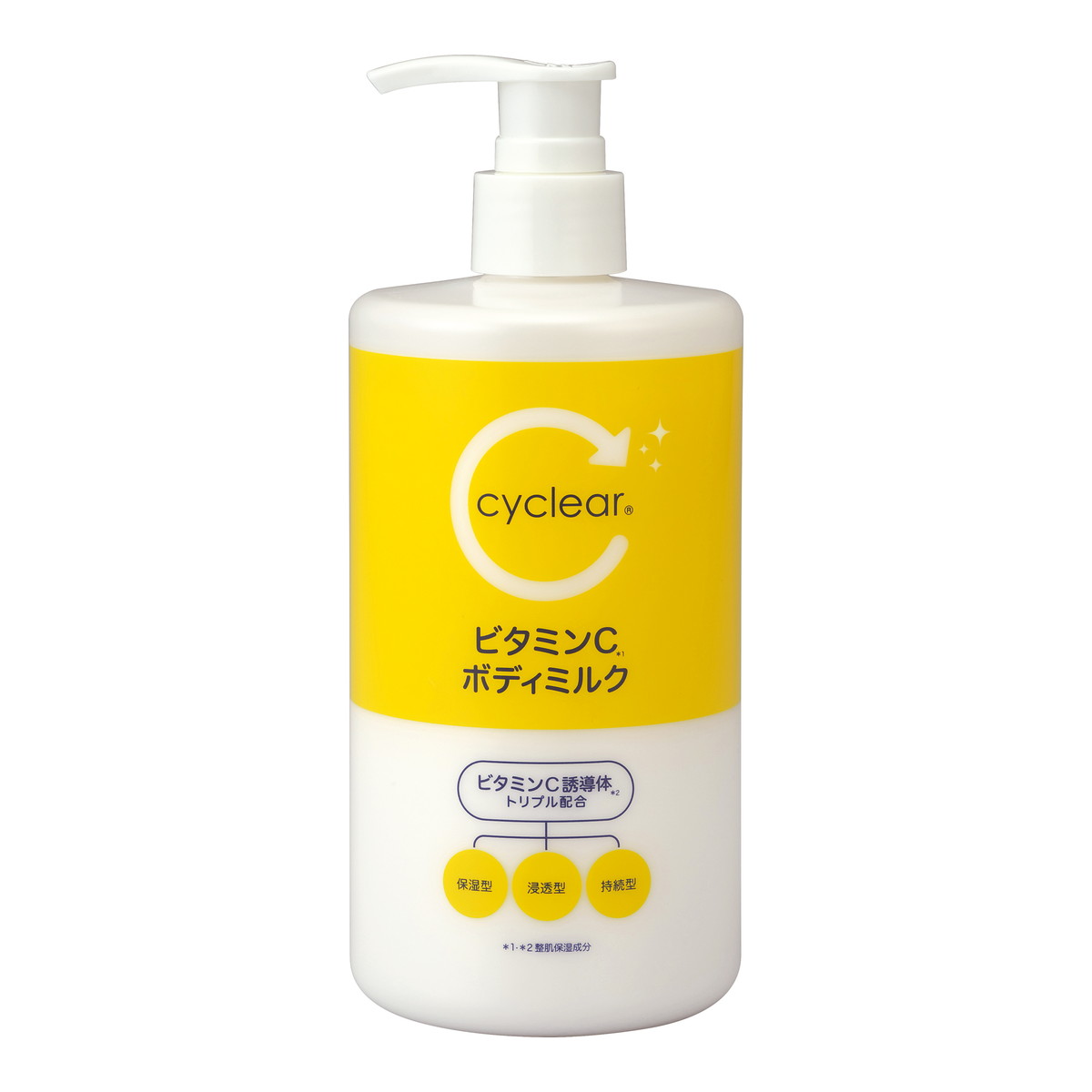 【送料込・まとめ買い×24個セット】熊野油脂 cyclear ビタミンC ボディミルク 400ml