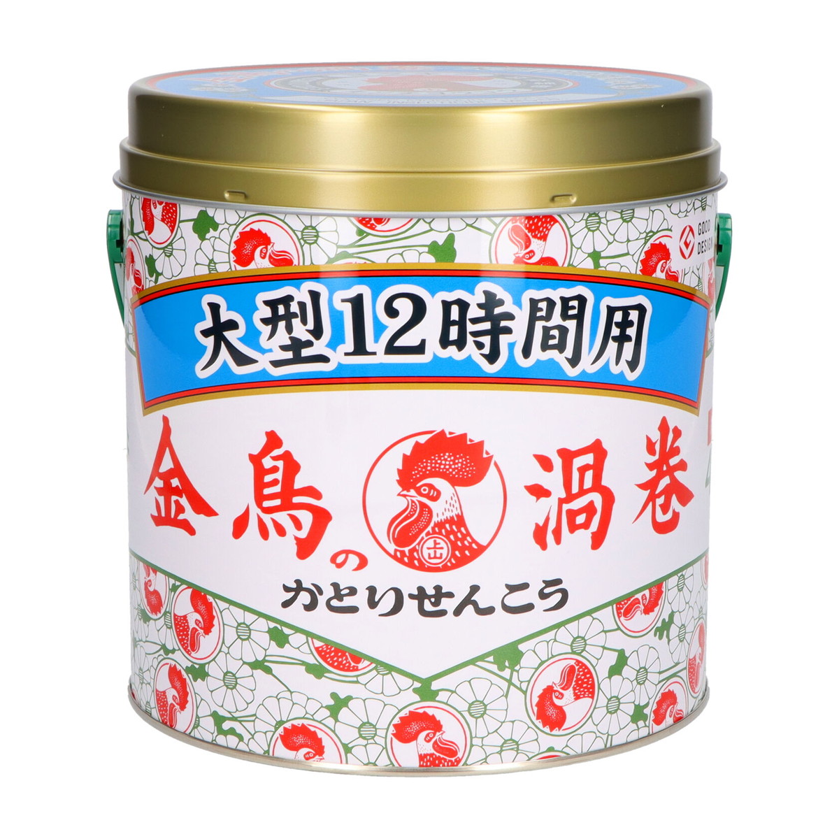 【送料込・まとめ買い&times;12個セット】 大日本除虫菊・金鳥 金鳥の渦巻 大型 12時間用 40巻入 缶入り｜日用品＆生活雑貨の店「カットコ」