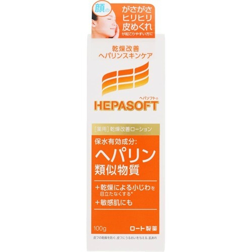 【×5個 配送おまかせ】ロート製薬 ヘパソフト 薬用顔ローション 100g
