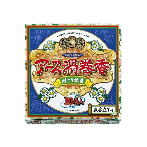 【送料込・まとめ買い&times;60個セット】アース製薬 アース 渦巻香 10巻入 蚊とり線香｜日用品＆生活雑貨の店「カットコ」