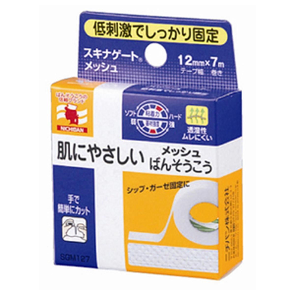 【送料込・まとめ買い×100個セット】ニチバン スキナゲートメッシュ 12mm×7m