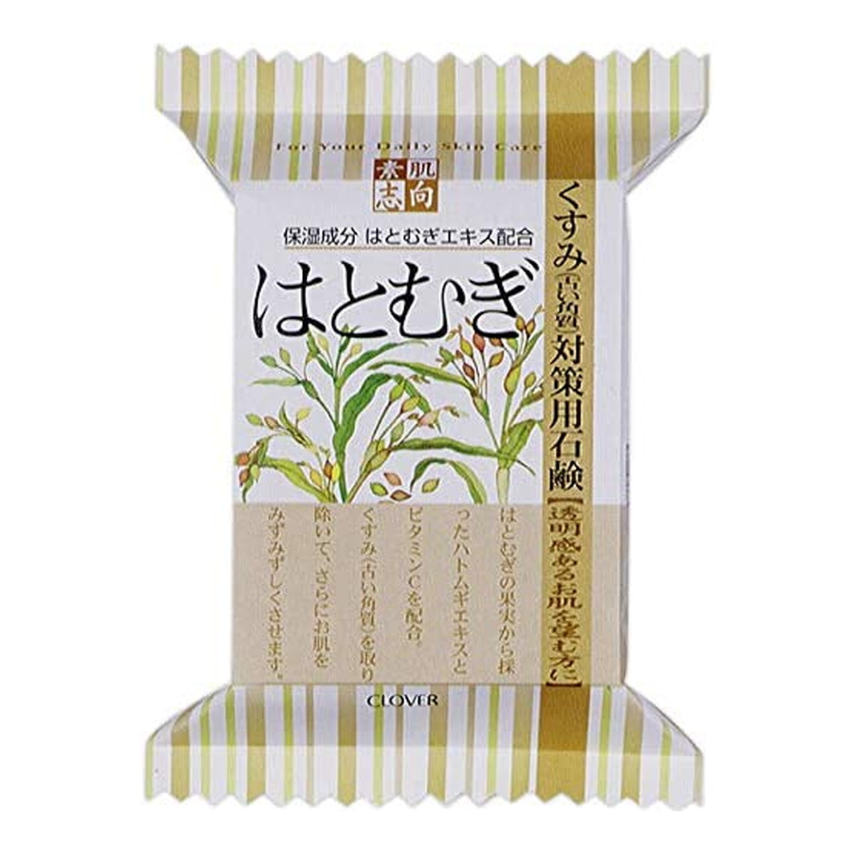 【送料込・まとめ買い×60個セット】クロバーコーポレーション 素肌志向 はとむぎ せっけん 120g