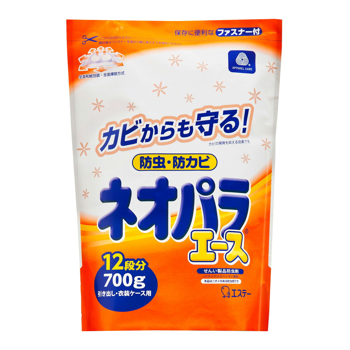 【送料込・まとめ買い×14個セット】エステー ネオパラエース 引き出し・衣装ケース用 700g