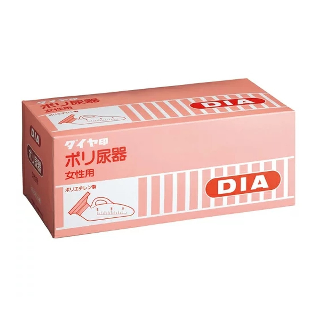 【送料込・まとめ買い×48個セット】浅井商事 ダイヤ ポリ尿器 白乳色 女性用