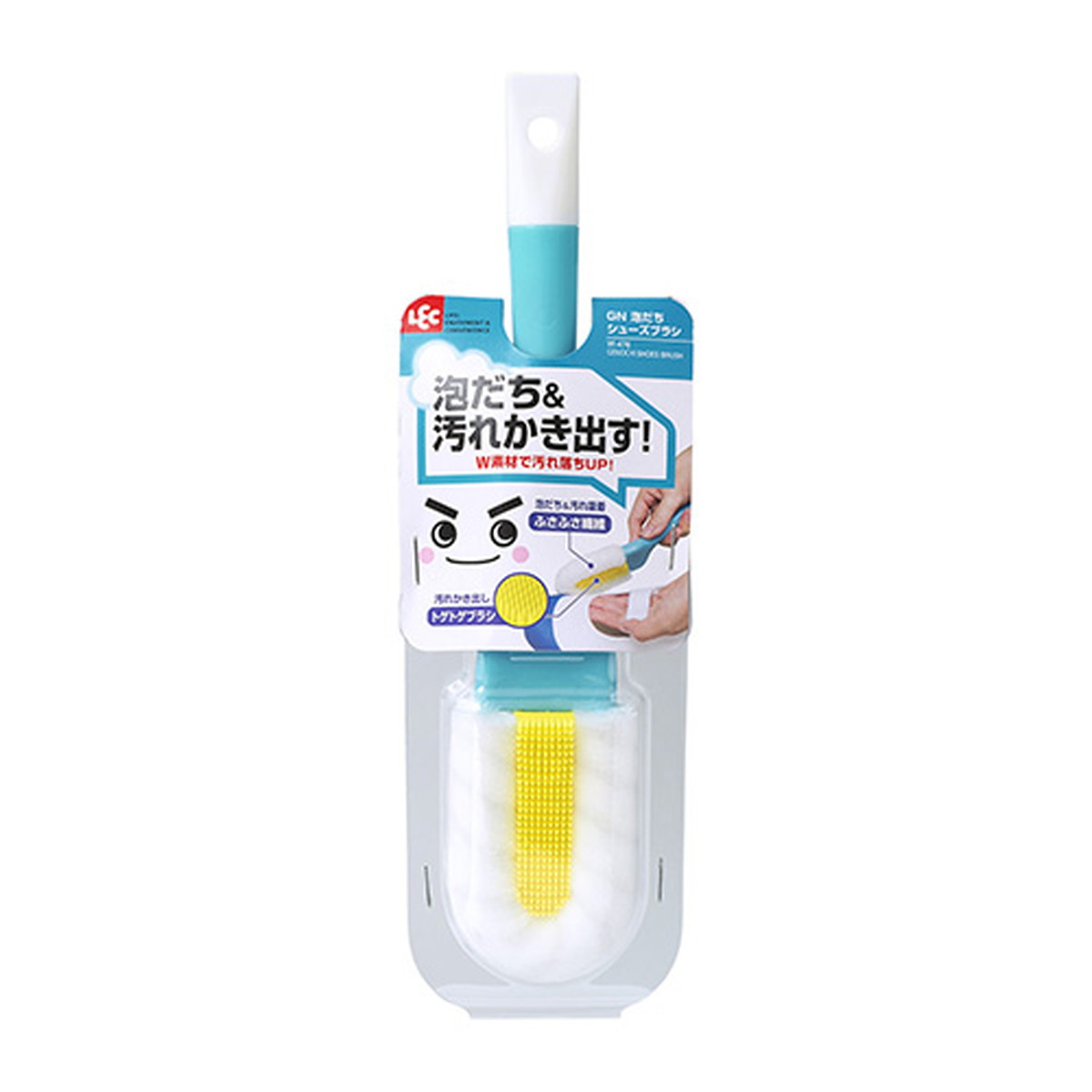 【送料込・まとめ買い×120個セット】レック LEC 激落ちくん 泡だち シューズブラシ