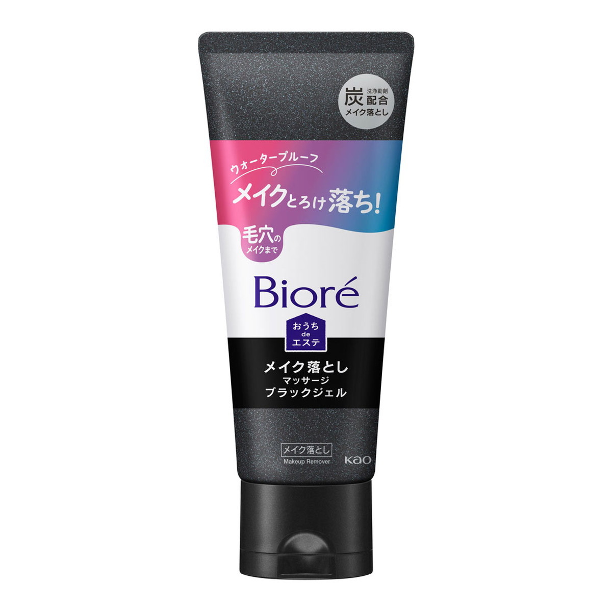 【送料込・まとめ買い×24個セット】花王 ビオレ おうちdeエステ メイク落とし マッサージ ブラックジェル 200g