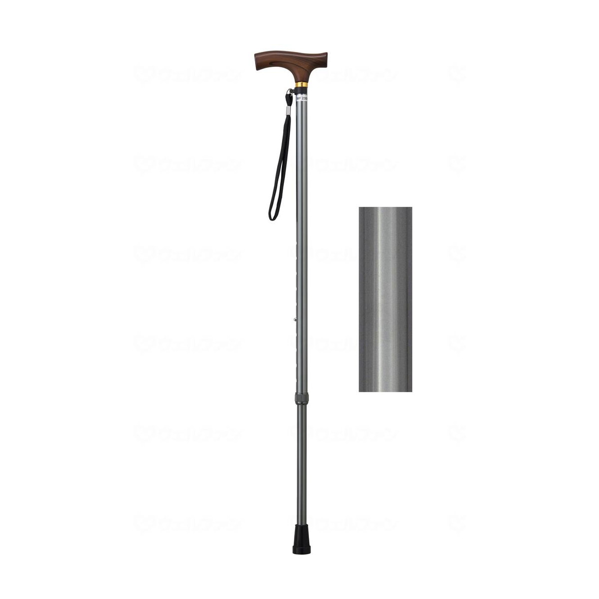 【送料込・まとめ買い&times;12個セット】ウェルファン 夢ライフステッキ 伸縮型 スリムタイプ グレー｜日用品＆生活雑貨の店「カットコ」 17,799円
