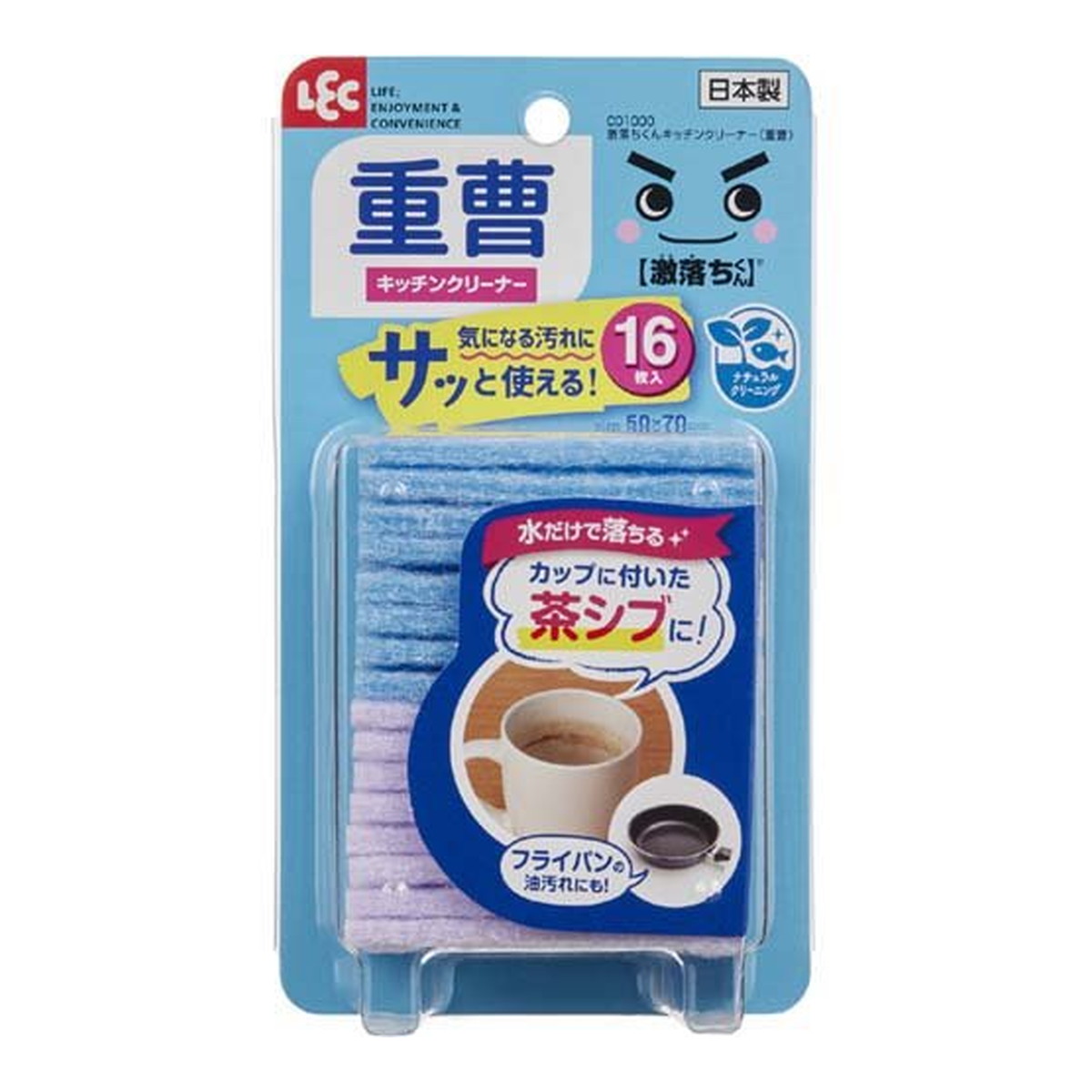 【送料込・まとめ買い×80個セット】レック 激落ちくん C01000 キッチンクリーナー 重曹 16枚入 15,260円
