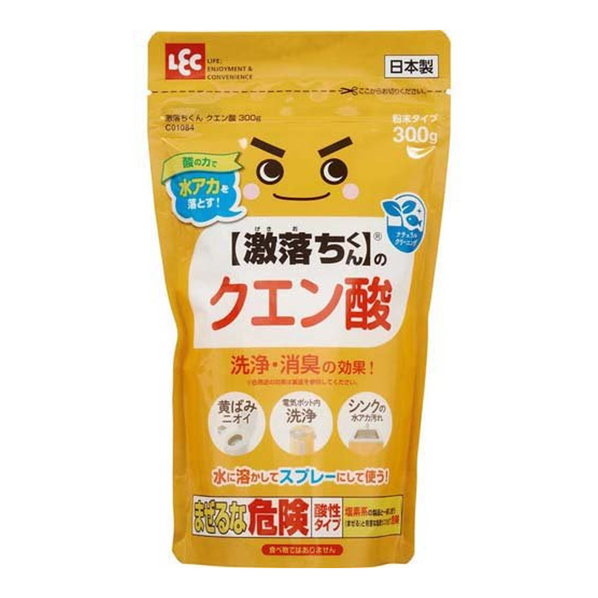 【送料込・まとめ買い×24個セット】レック 激落ちくん C01084 クエン酸 300g 6,537円