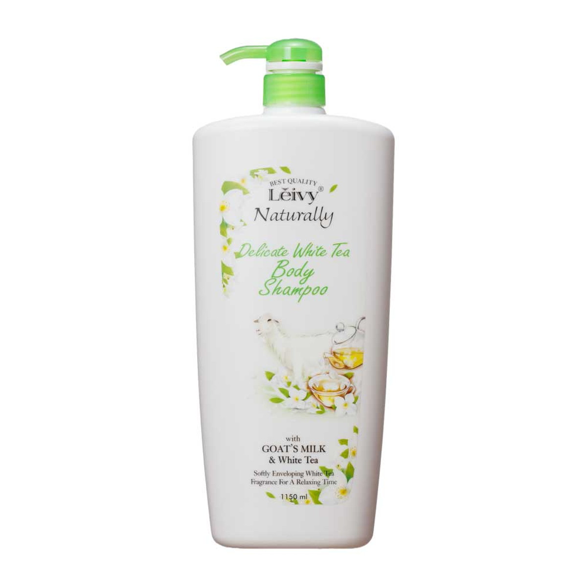 【送料込・まとめ買い&times;12個セット】アクシス レイヴィー Leivy ボディシャンプー ホワイトティー 本体 1150mL ボディソープ｜日用品＆生活雑貨の店「カットコ」