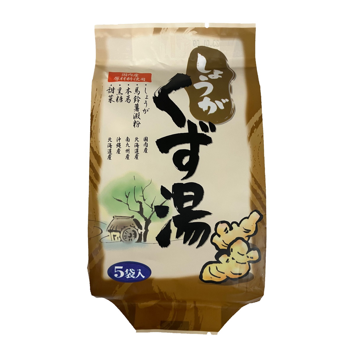 【送料込・まとめ買い×300個セット】大阪ぎょくろえん しょうが くず湯 16gx5袋入