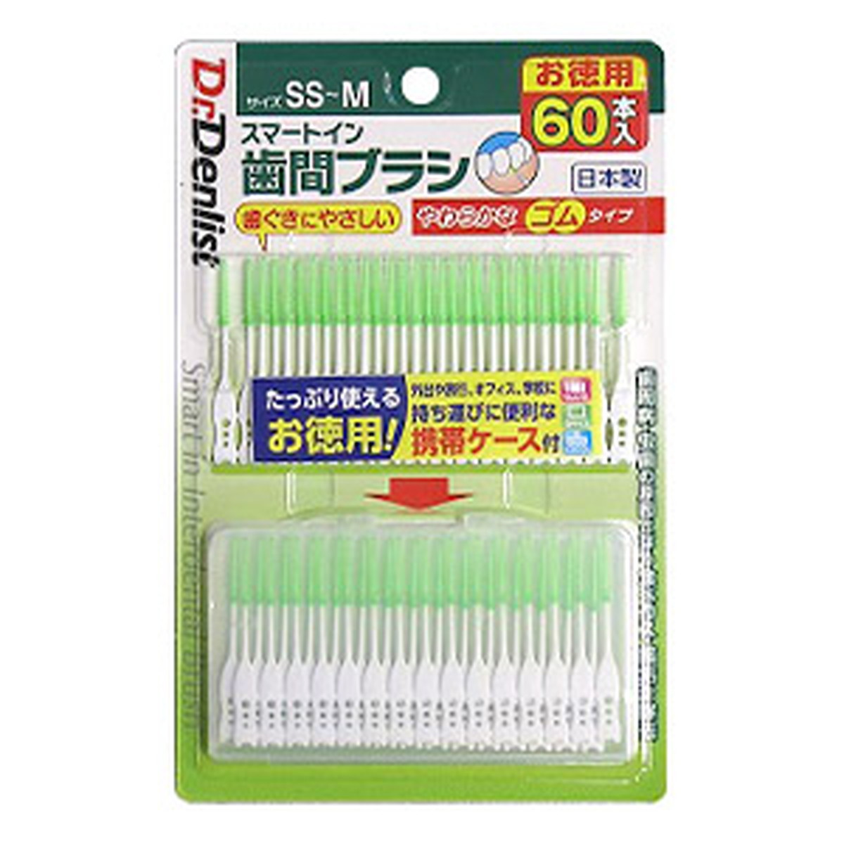【送料込・まとめ買い×12個セット】グレートアンドグランド Dr.デンリスト 歯間ブラシ スマートイン 60本入