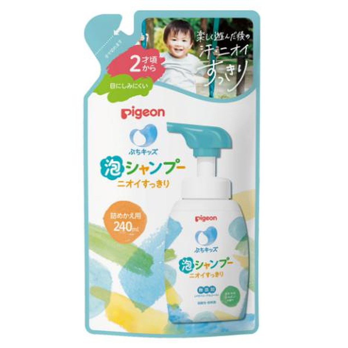 【送料込・まとめ買い×30個セット】ピジョン Pigeon ぷちキッズ 泡シャンプー ニオイすっきり さわやかシャボンの香り 詰めかえ用 240mL 11,968円