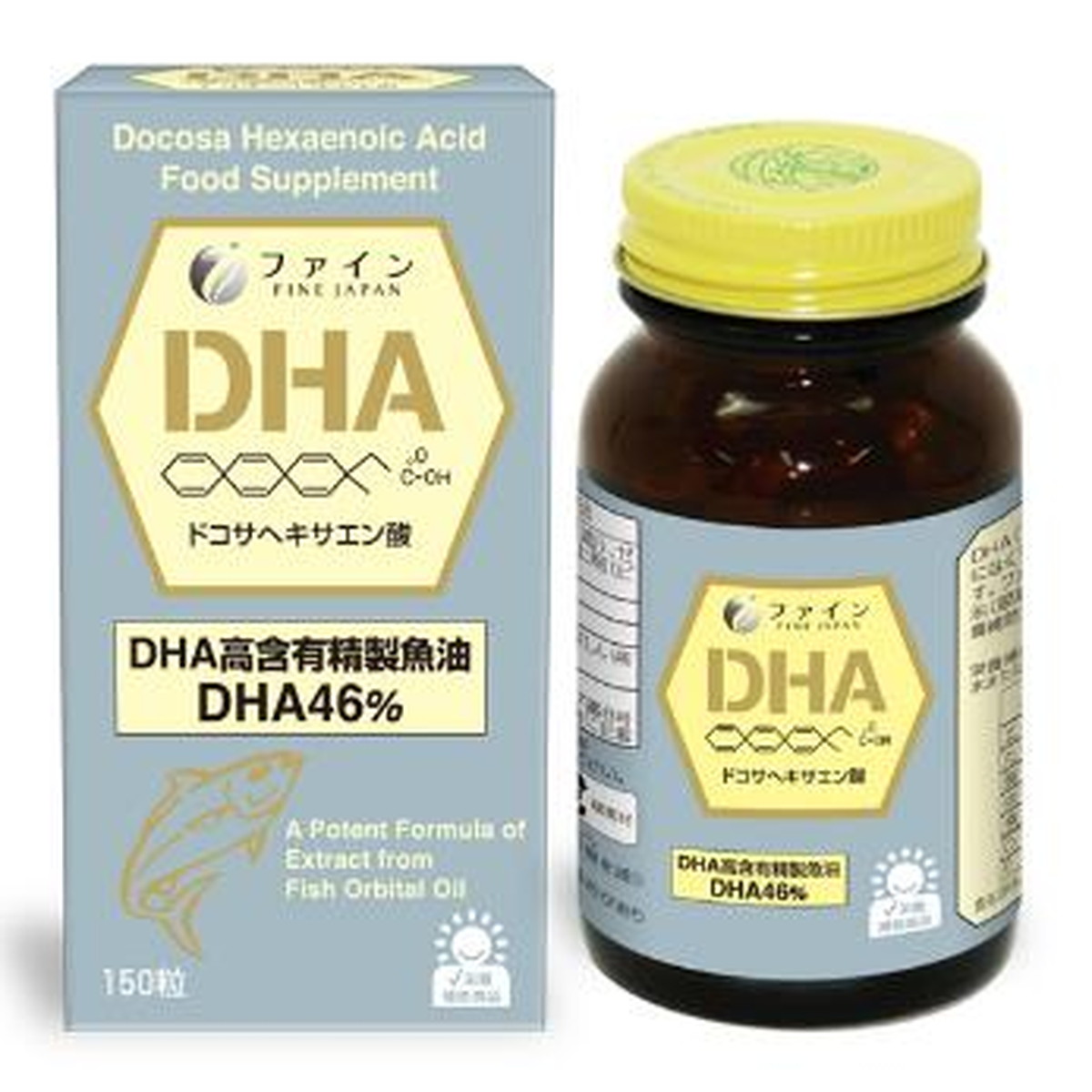 【送料込・まとめ買い×12個セット】ファイン DHA 150粒入