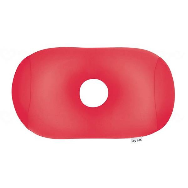 【送料込・まとめ買い×4個セット】MOGU 体にフィットする 穴あき枕 赤