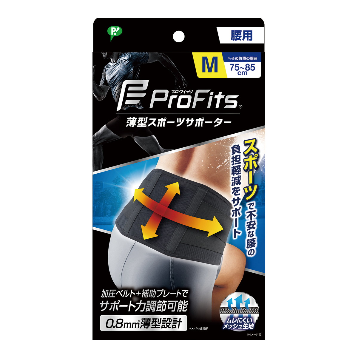 【送料込・まとめ買い×40個セット】ピップ 薄型圧迫 サポーター プロ・フィッツ 腰用 Mサイズ