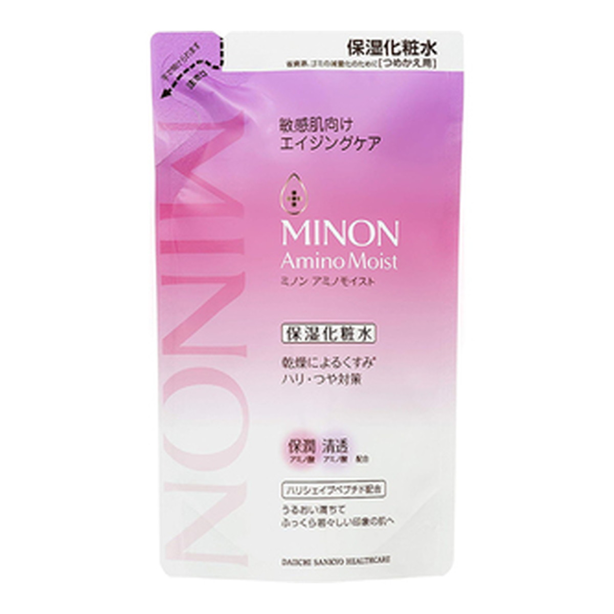 【送料込・まとめ買い×36個セット】第一三共ヘルスケア ミノン アミノモイスト エイジングケア ローション つめかえ用 130mL 保湿 化粧水