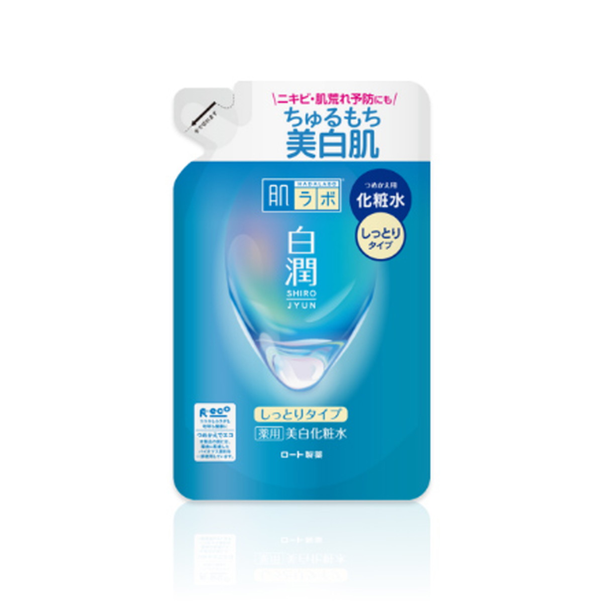 【送料込・まとめ買い×36個セット】ロート製薬 肌ラボ 白潤 薬用 美白 化粧水 しっとりタイプ つめかえ用 170mL|日用品&生活雑貨の店「カットコ」