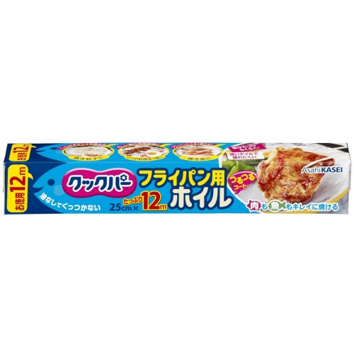 【送料込・まとめ買い×30個セット】 旭化成 クックパー フライパン用ホイル 25cm ×12m
