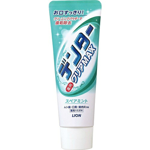 【送料込・まとめ買い&times;60個セット】ライオン デンター クリアMAX スペアミント タテ型 140g 【口の渇き】｜日用品＆生活雑貨の店「カットコ」