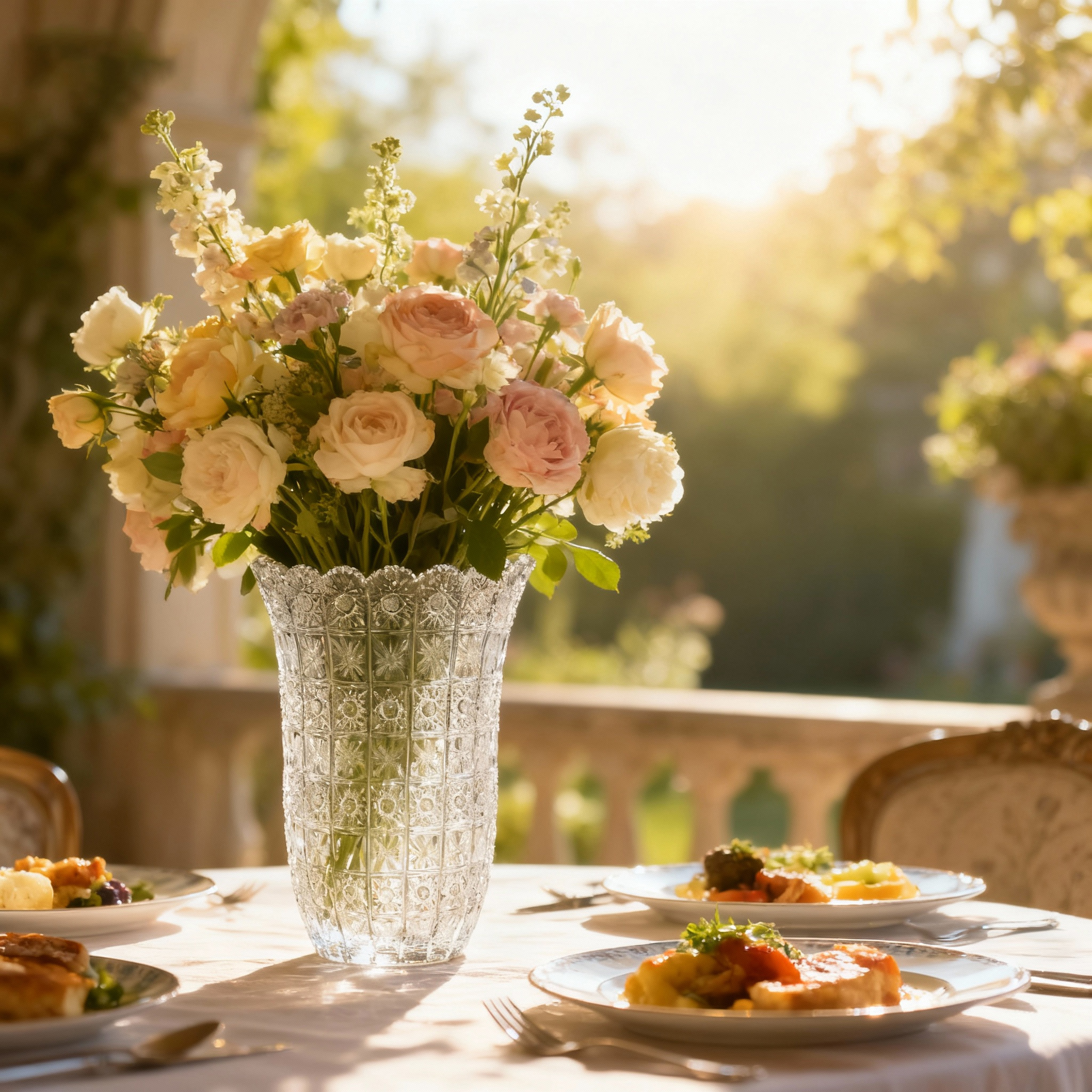 楽天市場】ドレスデンクリスタル 花瓶 ベース 21cm（デイジー） : Farbe