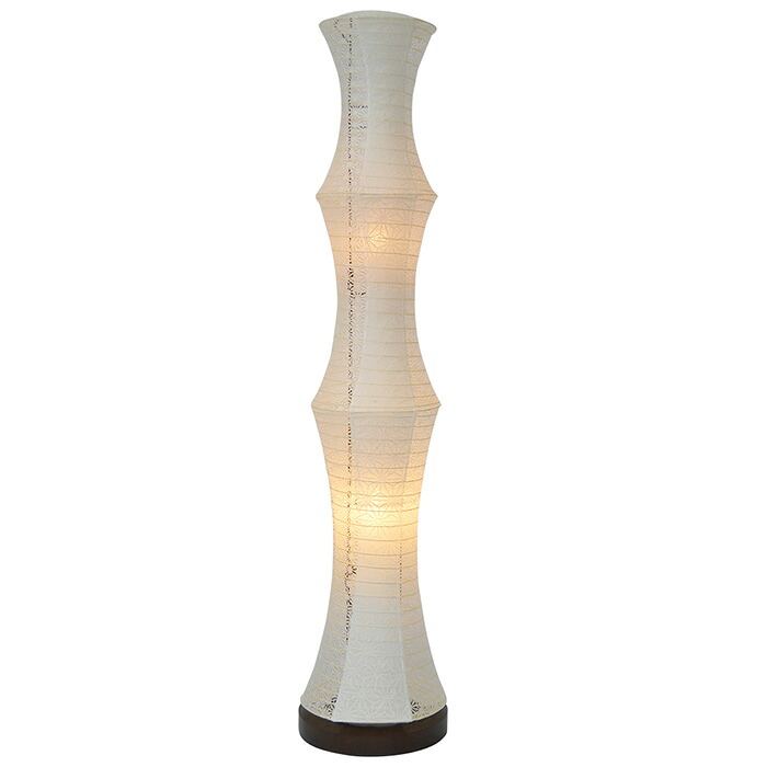 フロアライト 和紙 tower 極み麻葉&times;麻葉白 電球付属 幅220x奥行220x高さ1040mm 彩光デザイン｜A-Tal Interior