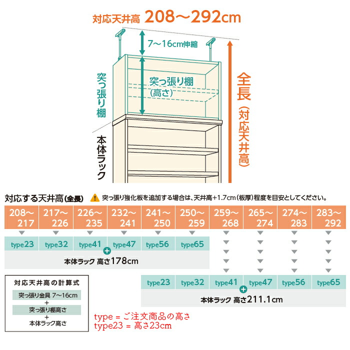 本棚組立式受注生産オーダーエースラック専用突っ張り棚強化板セット標準タイプ国産幅15〜29x奥行29.5x高さ56.1cm大洋