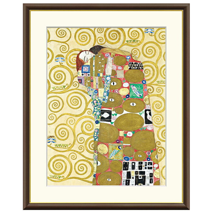 額絵 いだき締める グスタフ・クリムト 61x49.5糎 三幸 インテリア・寝具・収納-アートパネル・アートボード-壁紙・装飾フィルム